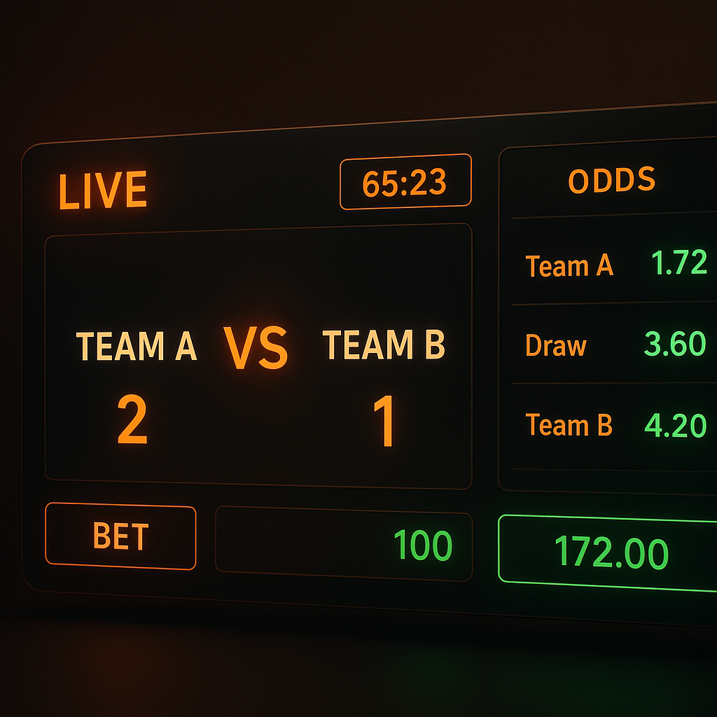 ApexPlay cinematic UI showing match HUD and odds